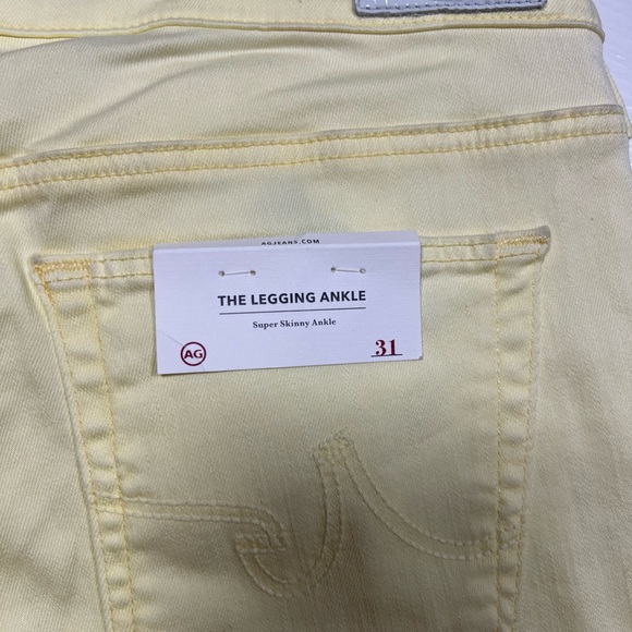 AG Adriano Goldschmied Legging Super Skinny Ankle Jean Womens 31 Raw Hem New - Picture 13 of 16